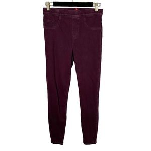 Spanx Burgundy Pull On Jeggings